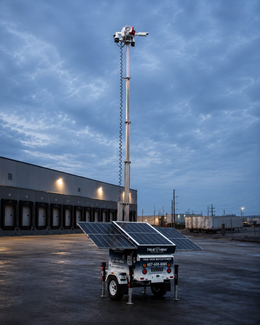 True View Watchtower mobile surveillance unit deployed on site